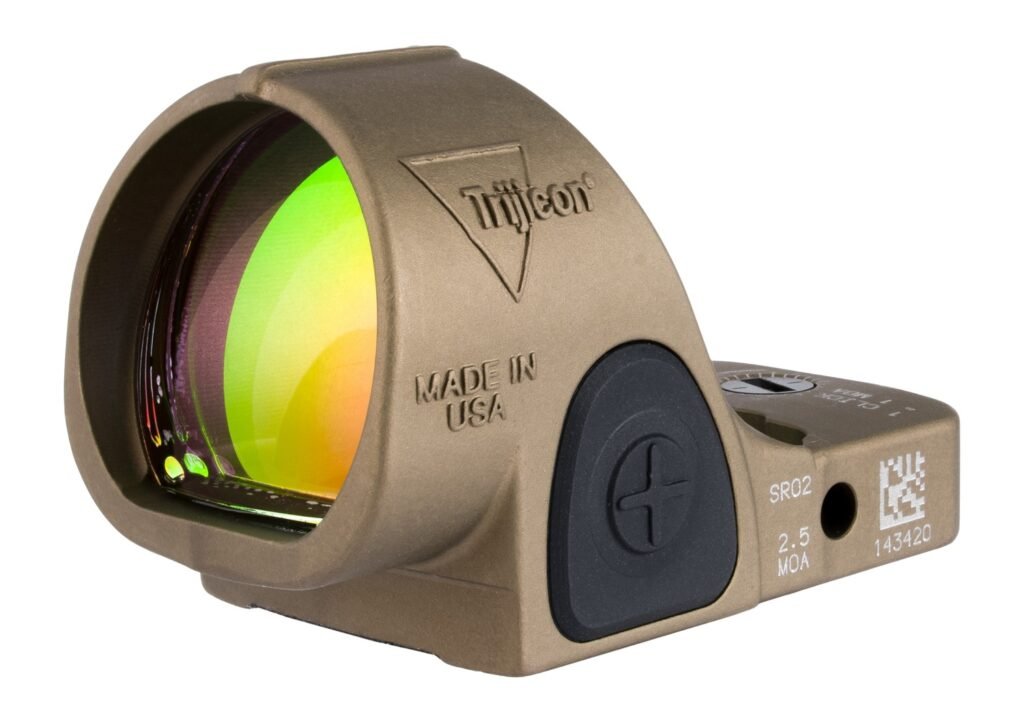 TRIJICON SRO ADJ SIGHT LED 2.5 MOA BRWN