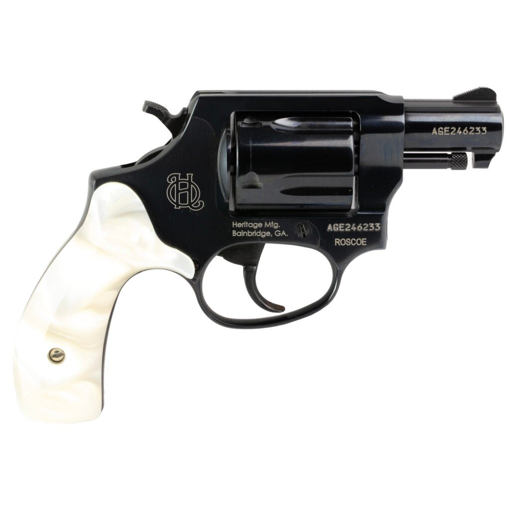 HERITAGE MANUFACTURING ROSCOE 38SPL BL/PEARL 2" 5RD
