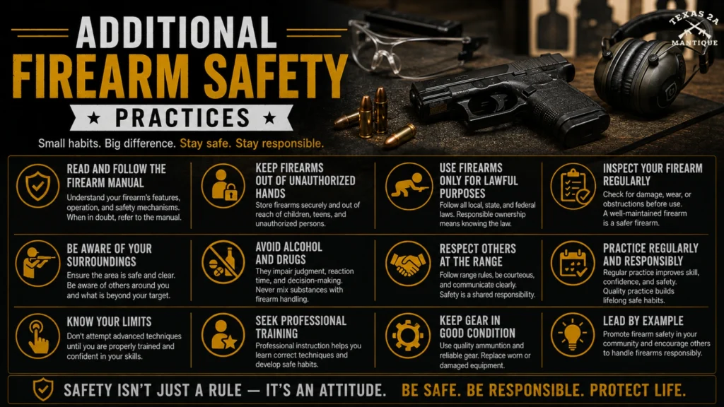 Additional Firearm Safety Practices