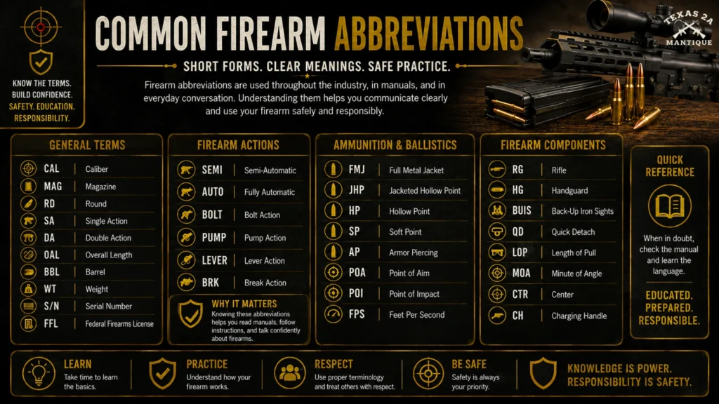 Common Firearm Abbreviations