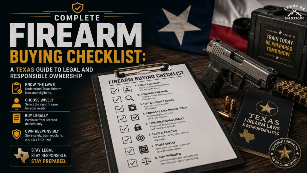 Complete Firearm Buying Checklist: A Texas Guide to Legal and Responsible Ownership