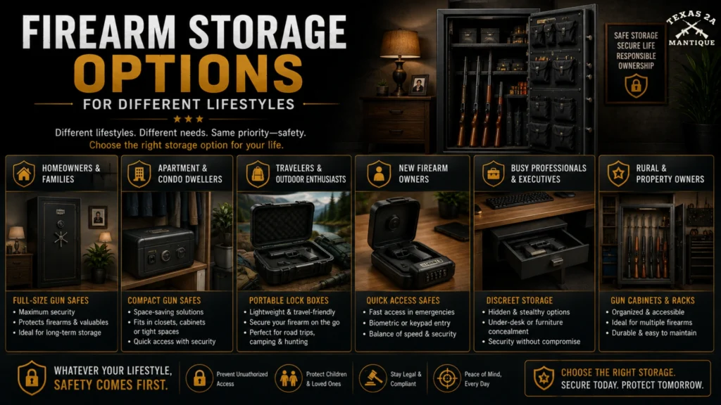 Firearm Storage Options for Different Lifestyles