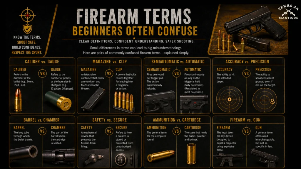 Firearm Storage and Cleaning Terms