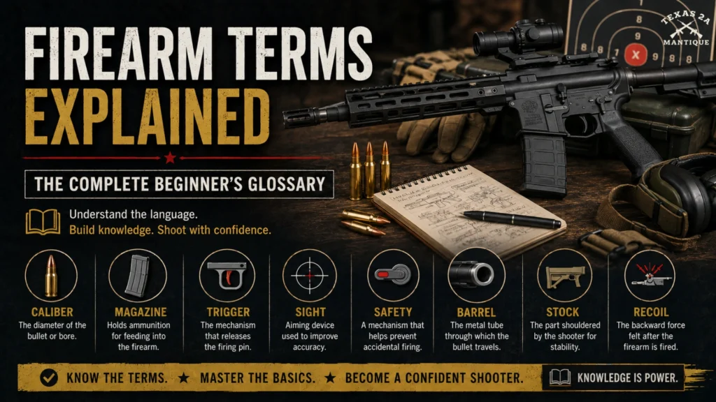 Firearm Terms Explained: The Complete Beginner’s Glossary