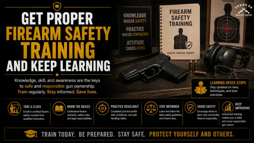 Get Proper Firearm Safety Training and Keep Learning