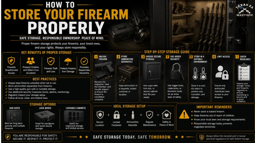 How to Store Your Firearm Properly