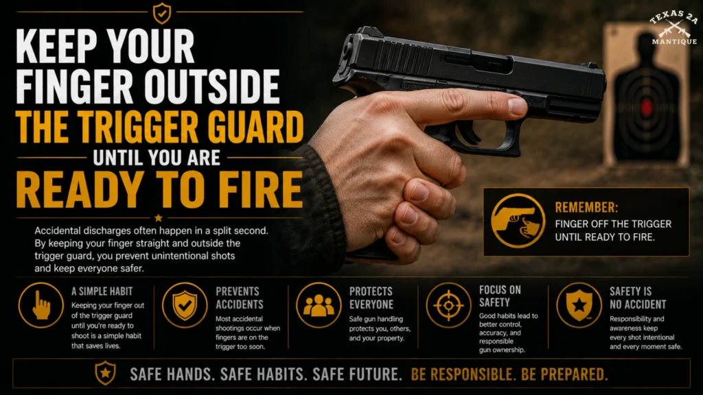 Keep Your Finger Outside the Trigger Guard Until You Are Ready to Fire