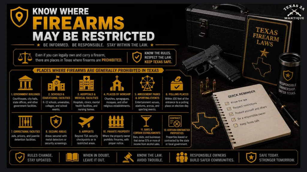 Know Where Firearms May Be Restricted