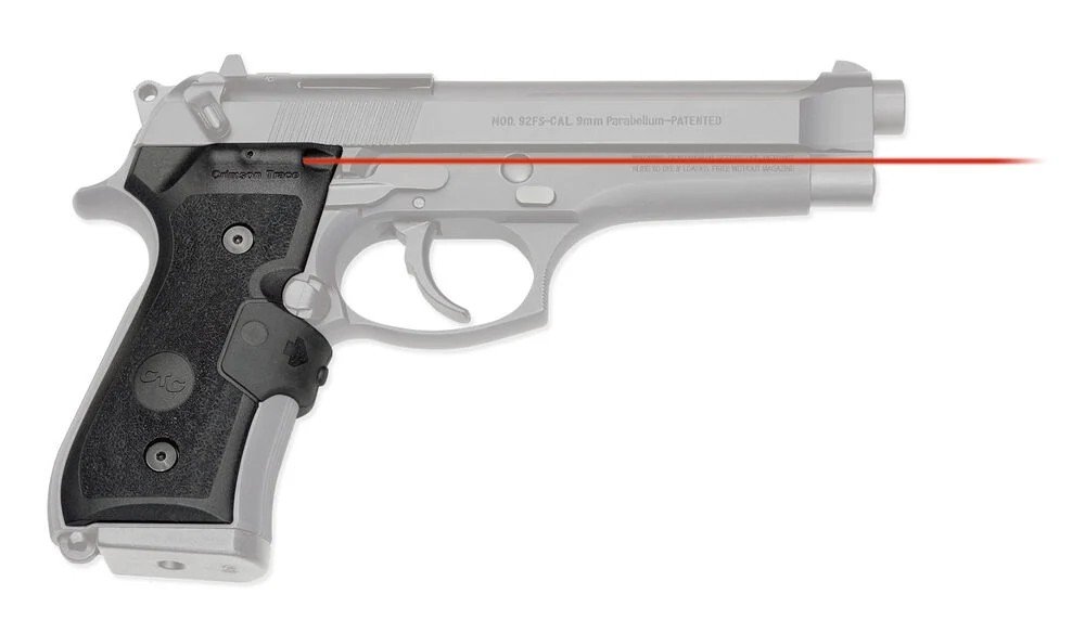 CRIMSON TRACE LASERGRIP BER 92 BLK MIL-STD