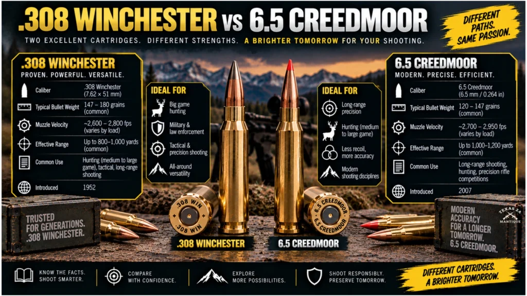 .308 Winchester vs 6.5 Creedmoor
