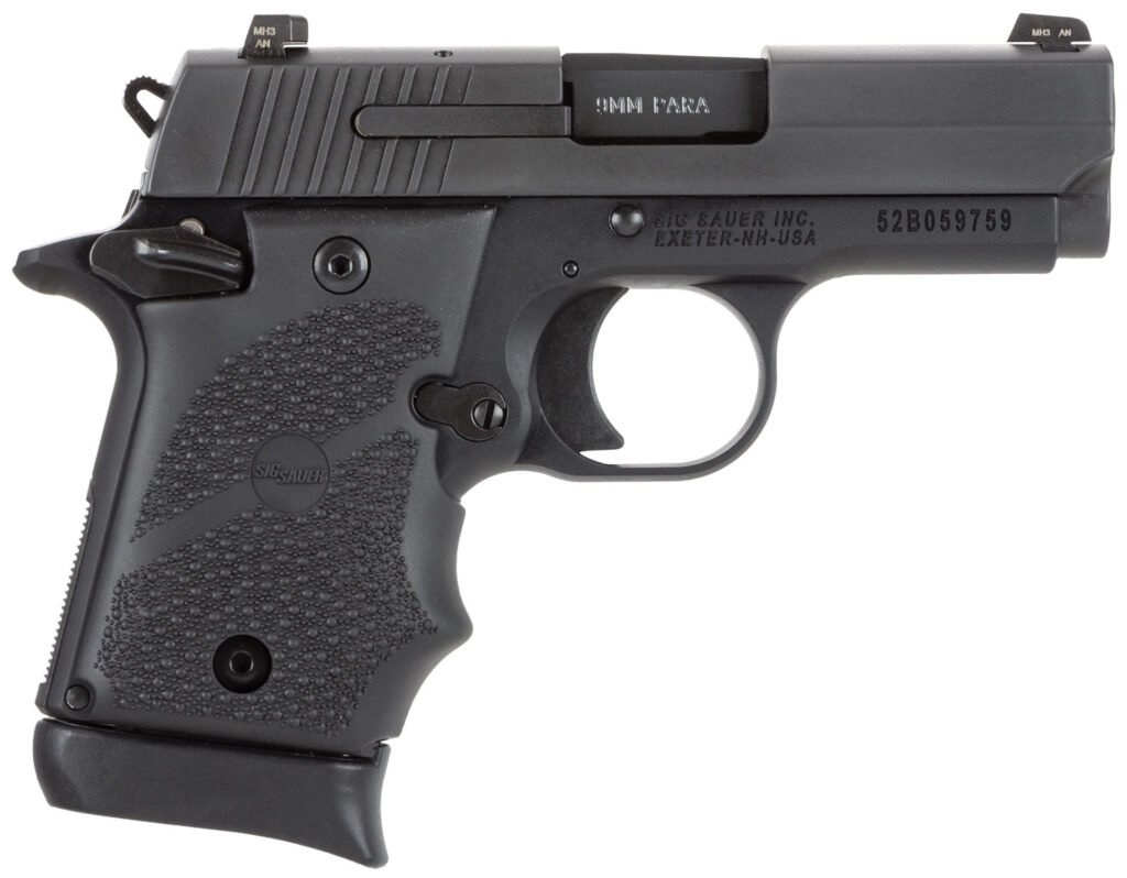 SIG SAUER P938 9MM NITRON BLK RUBER AMBI