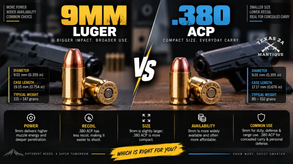 9mm vs .380 ACP