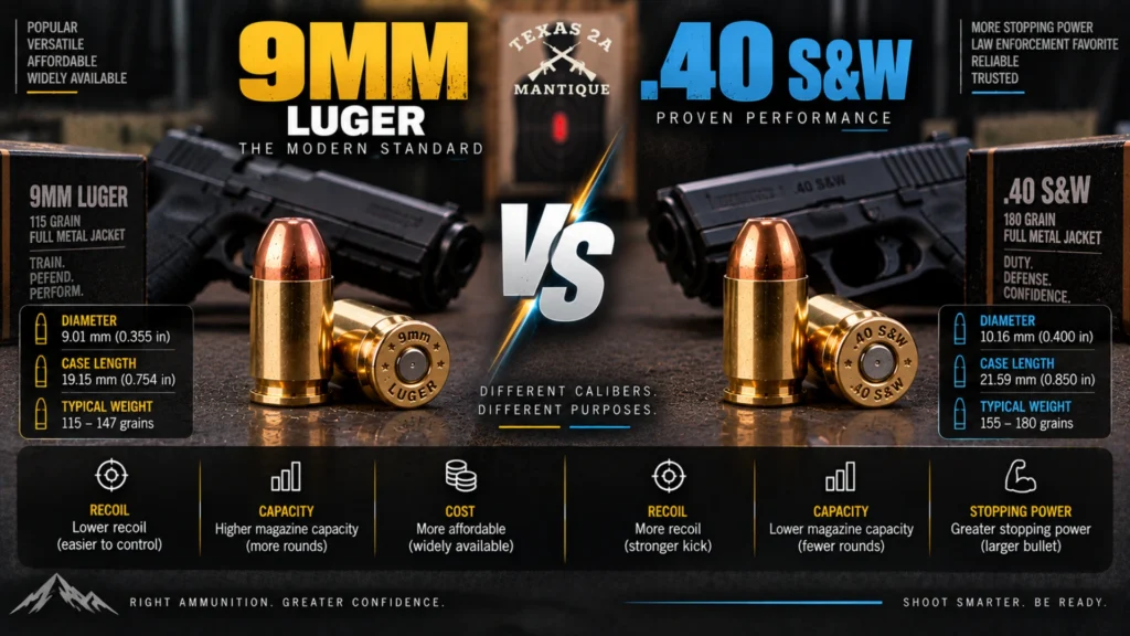 9mm vs .40 S&W