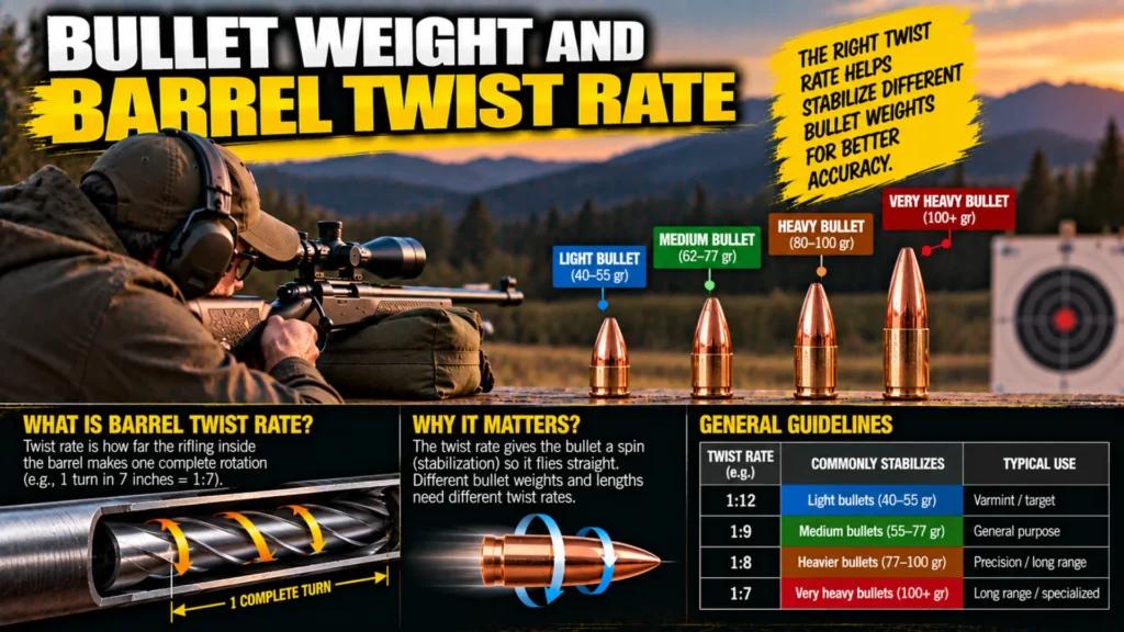 Bullet Weight and Barrel Twist Rate