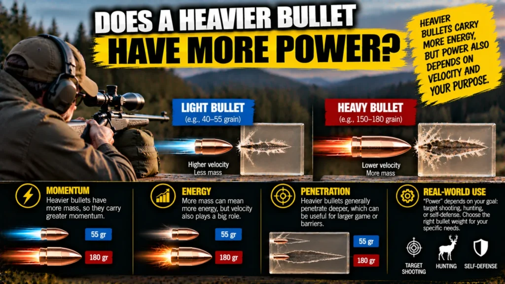 Does a Heavier Bullet Have More Power