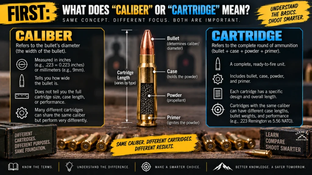 First What Does Caliber or Cartridge Mean