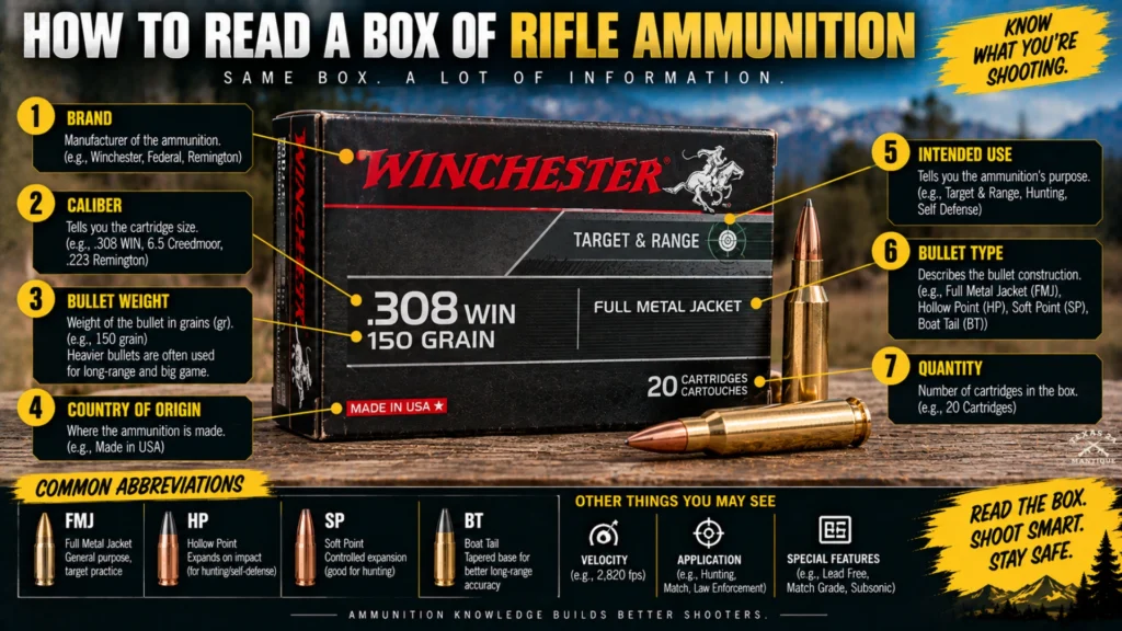 How to Read a Box of Rifle Ammunition