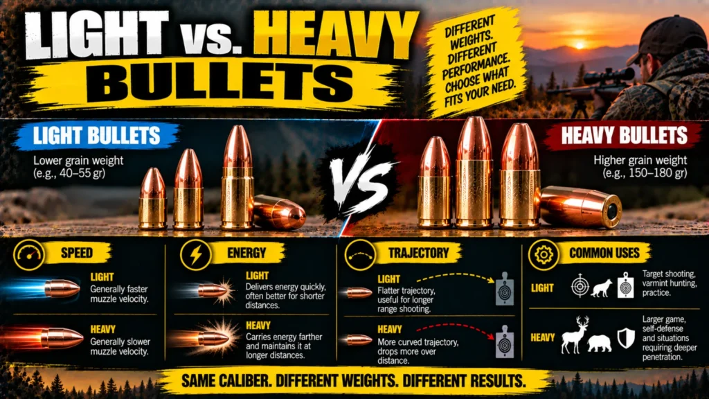 Light vs. Heavy Bullets