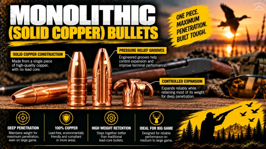 Monolithic (Solid Copper) Bullets