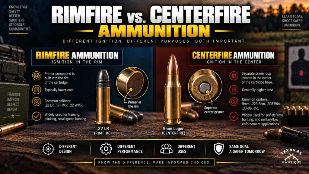 Rimfire vs. Centerfire Ammunition