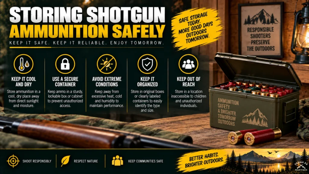 Storing shotgun ammunition safely