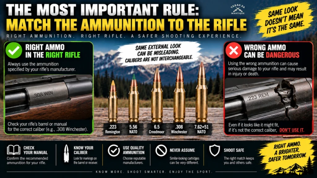 The Most Important Rule Match the Ammunition to the Rifle