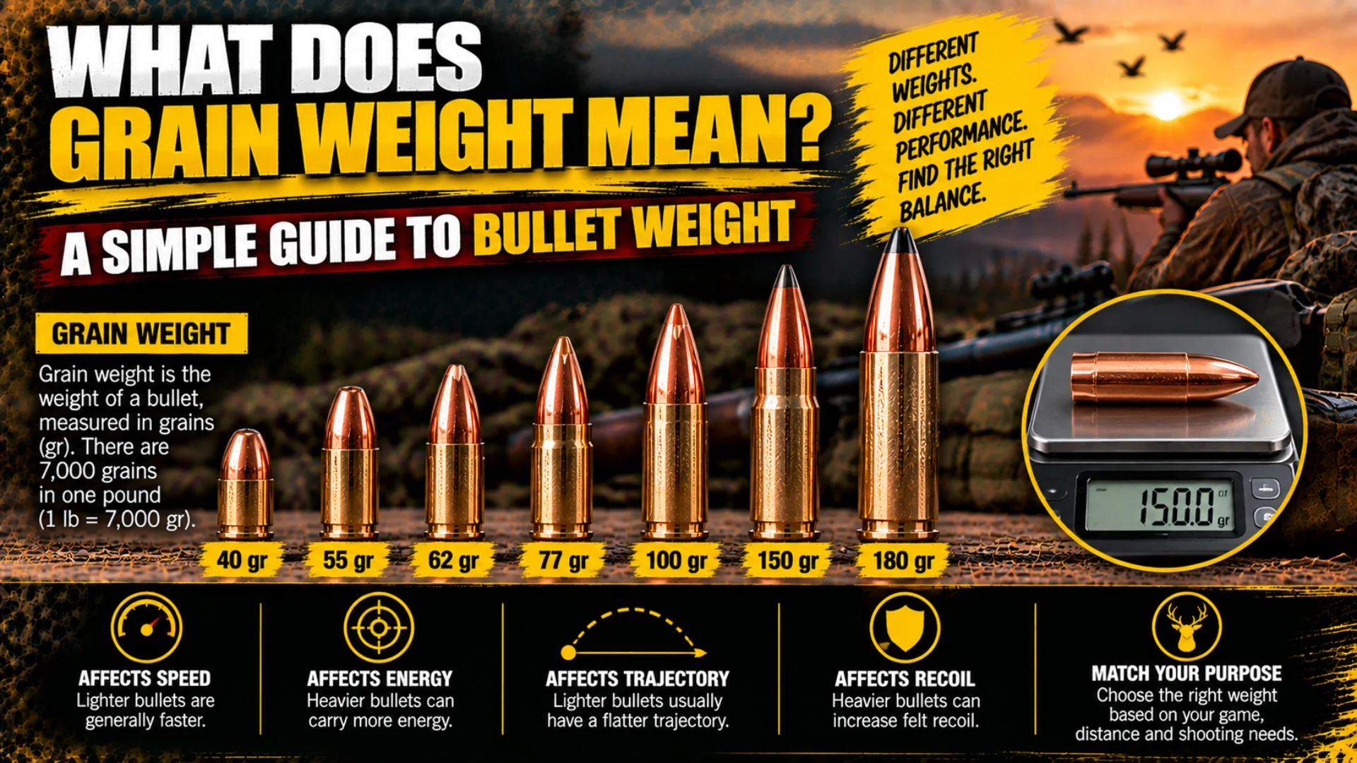What Does Grain Weight Mean A Simple Guide to Bullet Weight