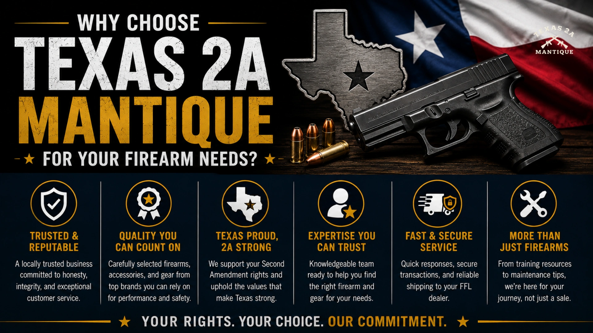 Why Choose Texas 2A Mantique for Your Firearm Needs