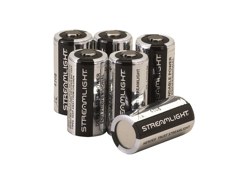 STREAMLIGHT CR123A LITHIUM BATTERIES 6PK